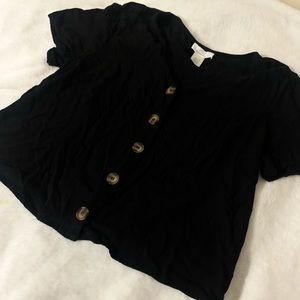 Black button up shirt